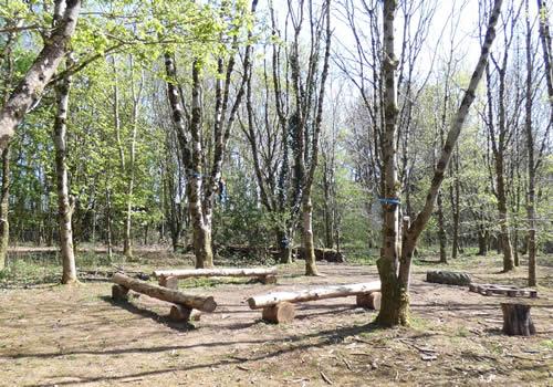 Photo Gallery Image - Seating area in Pennygillam Community Woodland